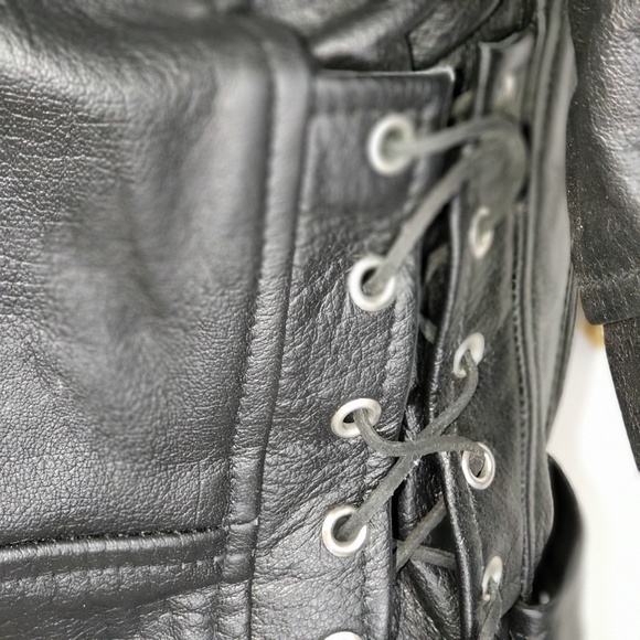 Women's Black Moto Jacket - Picture 8 of 8